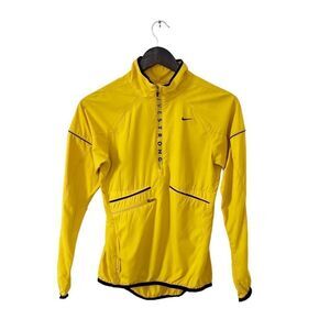 Vintage Nike Livestrong Yellow Lightweight Windbreaker Running Jacket